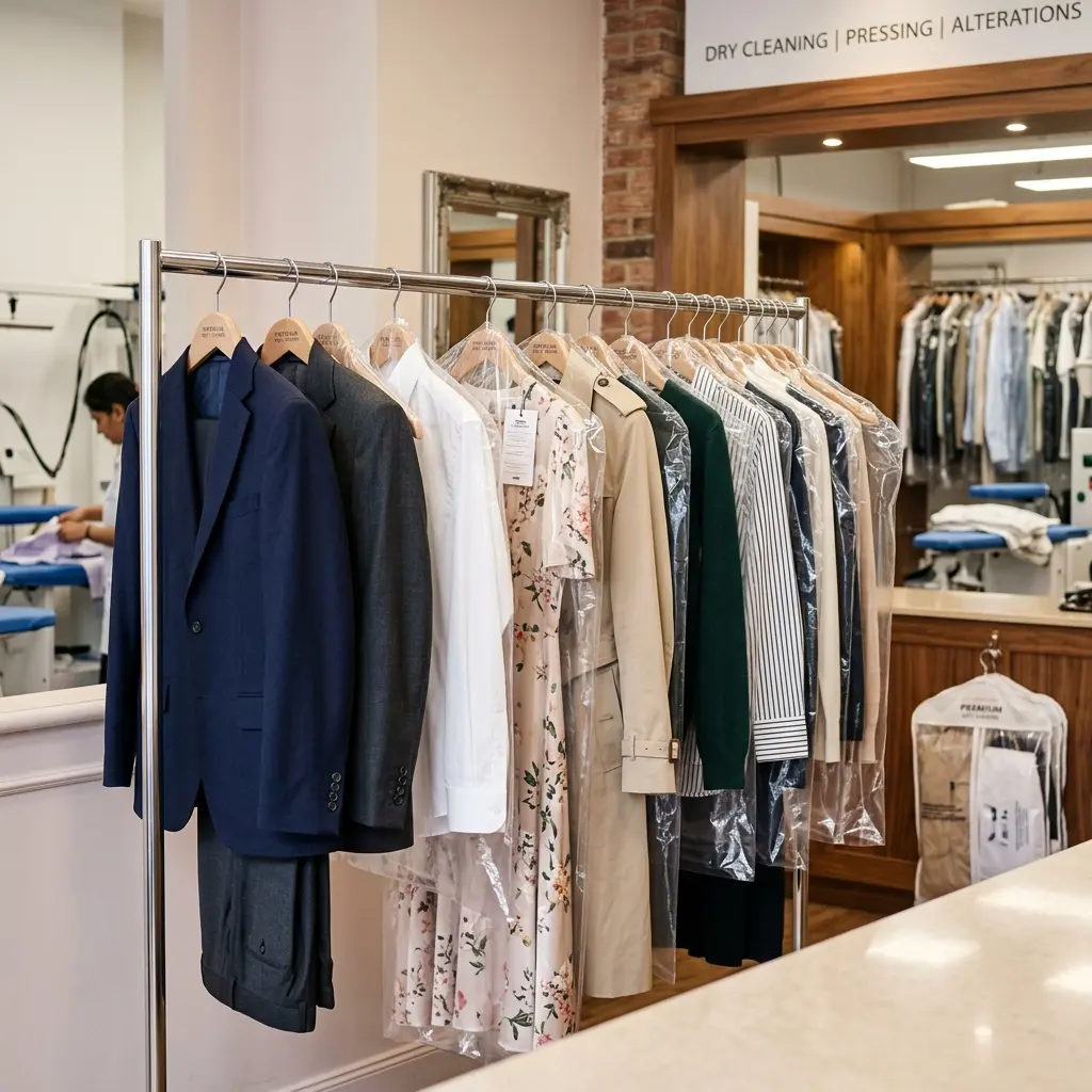 Professional dry cleaning service in Kota for suits and formal wear